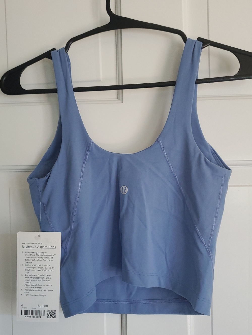 NWT Lululemon Align Tank Prep Blue Sz 6 - Picture 2 of 3